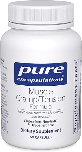 Pure Encapsulations Muscle Cramp/Tension Formula – Electrolyte Support for Muscle Cramps, Tension & Relaxation (60 Capsules)
