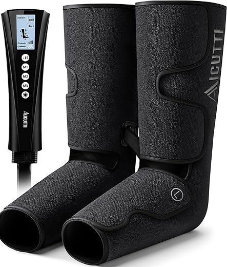 AICUTTI Air Compression Leg and Foot Massager with Heat Therapy
