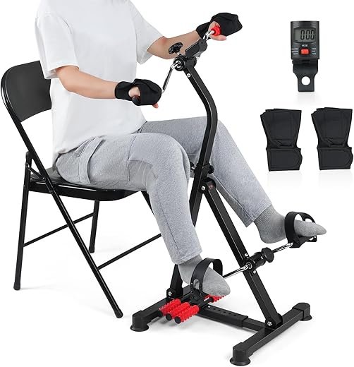 5 Effective Rehab Equipment for Muscle Recovery 2 ZIDAFIT Adjustable Pedal Exerciser – Arm & Leg Bike for Seniors, Stroke Recovery & Rehab Fitness