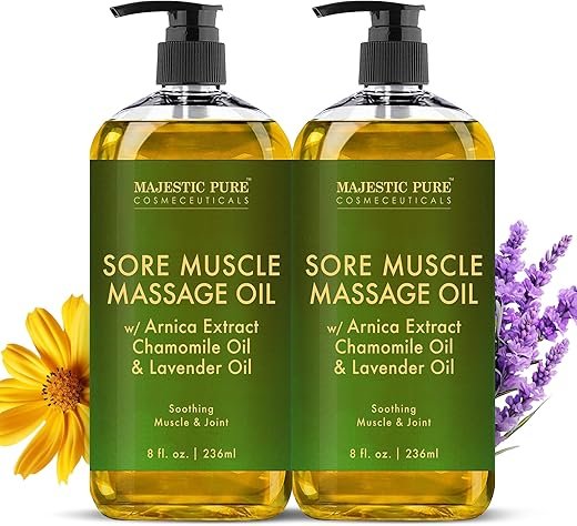 Best Heat Therapy Products for Muscle Relief: Top Picks for Soothing Comfort 6 Majestic Pure Arnica Massage Oil – Sore Muscle Relief (2 Pack, 8oz)