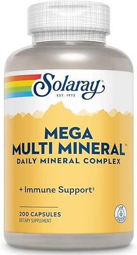 Best Vitamins and Minerals for Muscle Repair: Essential Nutrients Guide 5 Solaray Mega Multi Mineral – 12 Chelated Minerals for Health & Immune Support