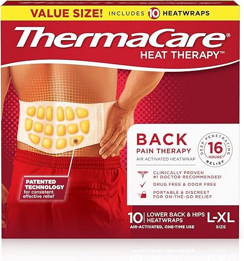 Best Heat Therapy Products for Muscle Relief: Top Picks for Soothing Comfort 3 ThermaCare Back & Hip HeatWraps – Pain Relief Heat Therapy