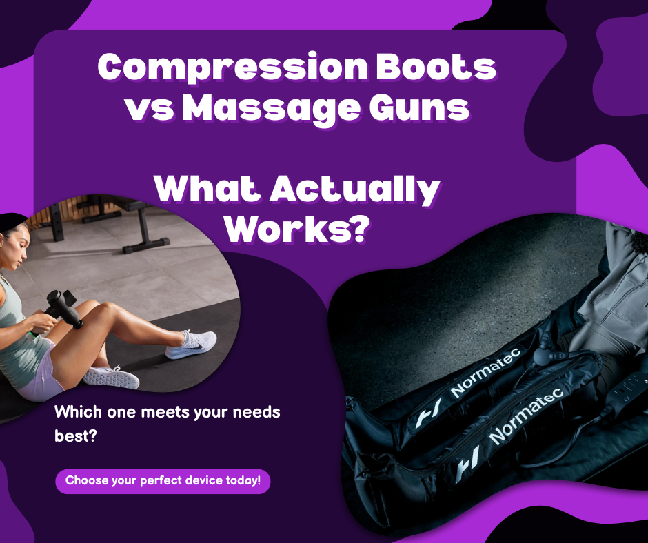 Compression Boots vs Massage Guns for Recovery in 2025: What Actually Works? 1 compression boots vs massage gun