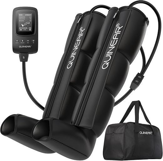 Compression Boots vs Massage Guns for Recovery in 2025: What Actually Works? 4 QUINEAR Air Compression Recovery System, Professional Sequential Device for Massage Therapy, Foot and Leg Recovery Boots to Improve Circulation for Athletes, FSA HSA Eligible (Medium)