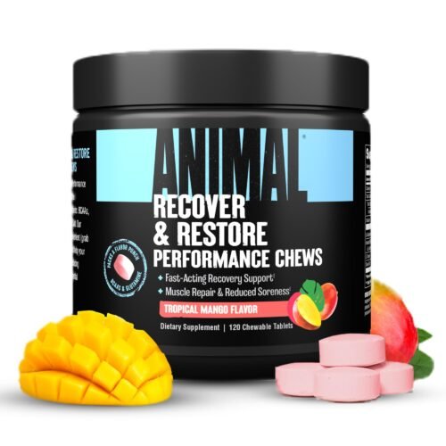 Animal Recovery Chews – BCAA, Glutamine & Taurine Muscle Recovery Formula in Fast-Acting, Grab-and-Go Chewables