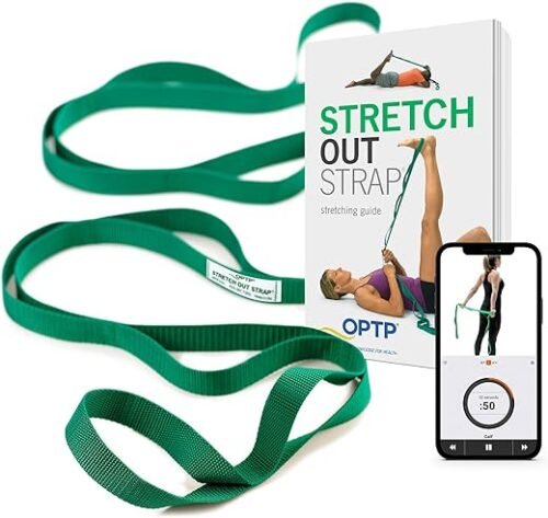 OPTP Stretch Out Strap – Best Physical Therapy Stretching Strap with Exercise Guide